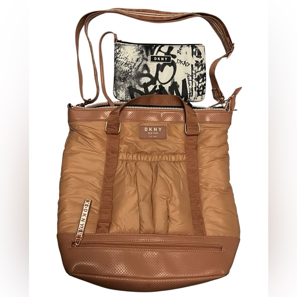 DKNY Blush Pink Convertible Book Bag / Backpack